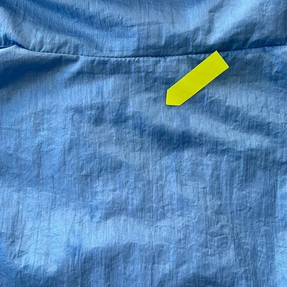 NEYELLE Women’s VintageY2K Windbreaker Blue/White Kangaroo Pocket Zipper Hood XL - Picture 14 of 14